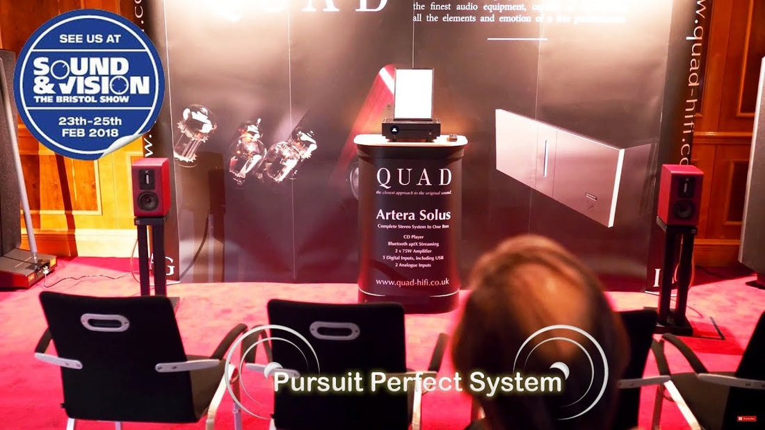 Quad HiFi NEW Artera Solus CD Amplifier All in one S1 Speakers @ Bristol Show 2018 Sound & Vision