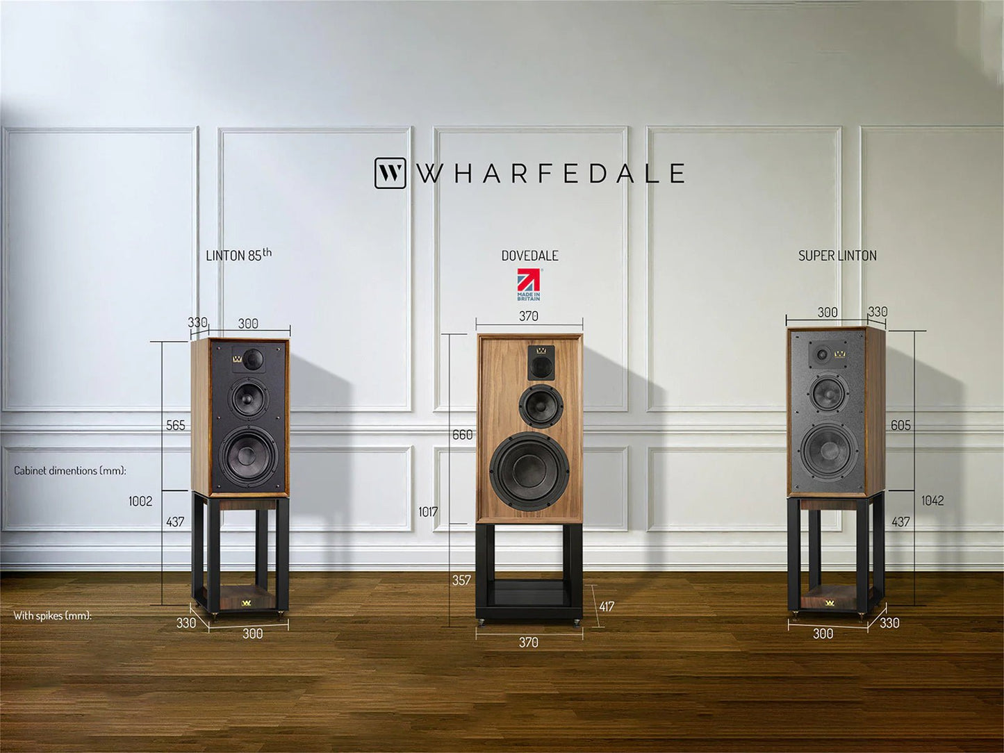 Wharfedale SUPER LINTON Heritage bookshelf speakers