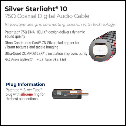 WIREWORLD Silver Starlight® 10 Coaxial Digital Audio Cable